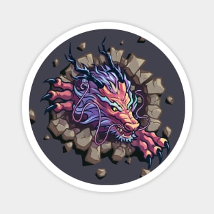 Red Dragon Head Magnet